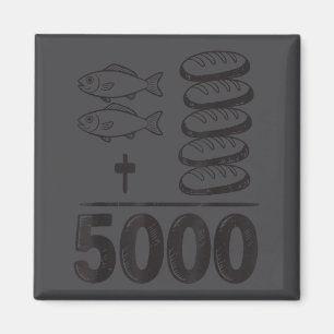 Speise 5000 Wunder Jesus Mathe Christlich Lustig B Magnet