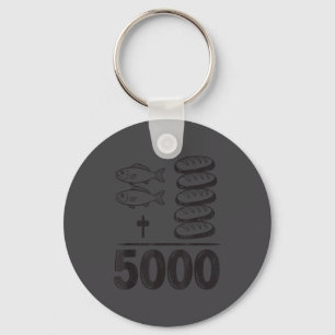 Speise 5000 Wunder Jesus Mathe Christlich Lustig B Schlüsselanhänger