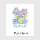 Speiseeis Aufkleber (Blatt)