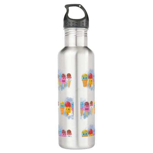 Speiseeis Edelstahlflasche (Rückseite)