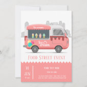 Speiseeis Einladung (Vorderseite)