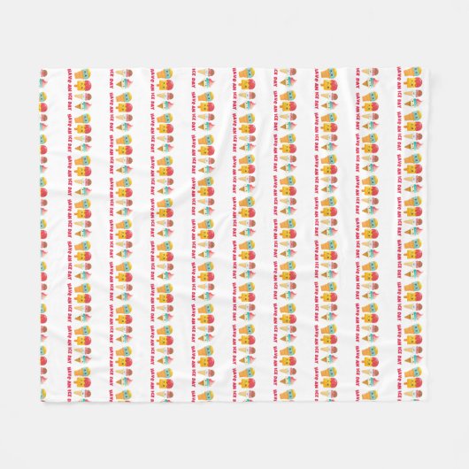 Speiseeis Fleecedecke (Vorderseite (Horizontal))