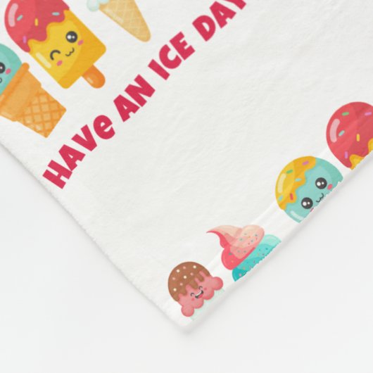 Speiseeis Fleecedecke (Ecke)