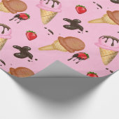 Speiseeis Geschenkpapier (Ecke)