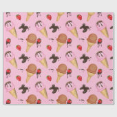 Speiseeis Geschenkpapier (Flach)