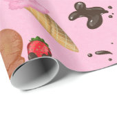 Speiseeis Geschenkpapier (Rolleneckpunkt)