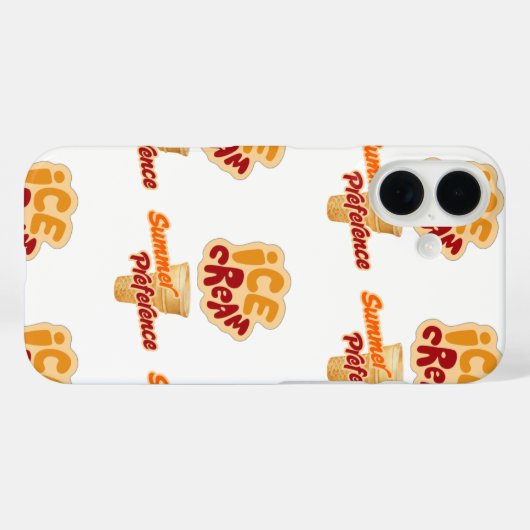 Speiseeis im Sommer Case-Mate iPhone Hülle (Rückseite (Horizontal))