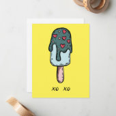 Speiseeis Mitteilungskarte (Vorderseite/Rückseite Beispiel)