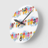 Speiseeis Runde Wanduhr (Winkel)