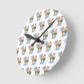 Speiseeis Runde Wanduhr (Winkel)