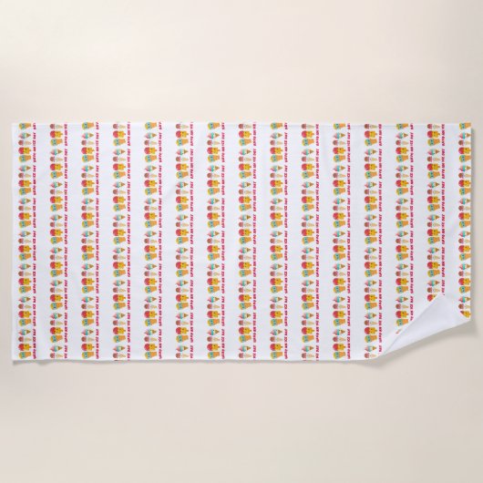 Speiseeis Strandtuch (Vorderseite)