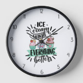 Speiseeis Uhr (Vorderseite)