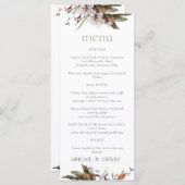 Speisekarte der Herbstromantik Menükarte (Vorne/Hinten)