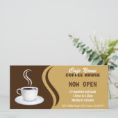 Speisekarte des Cafés Brown and Beige Café Rack Ca Menükarte (Stehend Vorderseite)