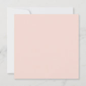 Speisekarte des eleganten Rosa Piazza Einladung (Rückseite)