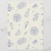 Speisekarte des Modern Food Restaurant Cafes Menükarte (Rückseite)