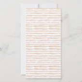 Speisekarte des weichblütigen, rosa Kürbis Dankeskarte (Rückseite)