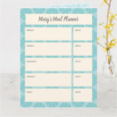 Speisekarte | Download der Einkaufsliste Karte (Gelbe Blume)