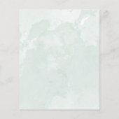 Speisekarte Eukalyptus Salbei (Rückseite)