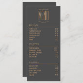 Speisekarte für Bäckereien Menükarte (Vorne/Hinten)