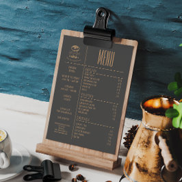 Speisekarte für Bäckereien Menükarte