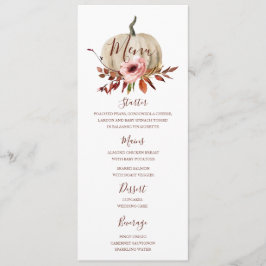 Speisekarte für das Kürbisfest Menükarte