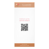 Speisekarte für Eis und Rackkarte für die Preislis Werbekarte (Hinten)