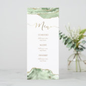 Speisekarte für Grüne Karte (Stehend Vorderseite)