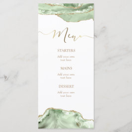 Speisekarte für Grüne Karte