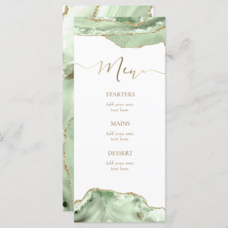 Speisekarte für Grüne Karte