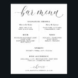 Speisekarte für Hochzeiten Bar Drinks Elegante Sig Poster<br><div class="desc">Erhöhen Sie Ihre Hochzeitsfeier mit unserem eleganten Schild "Wedding Bar Menu". Dieses mit Liebe zum Detail gestaltete, luxuriöse Hotel mit romantischer Typografie und geschmackvollem Design, das das Ambiente Ihres Empfangs mühelos ergänzt, besticht durch seine exzellente Ausstattung. Dieses charakteristische Getränke-/Bar-Menuzeichen wird zum Mittelpunkt, um die Gäste zu besichtigen, die sich für...</div>