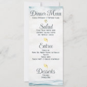 Speisekarte für Hochzeiten Einladung (Vorderseite)