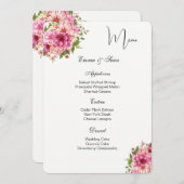 Speisekarte für Hochzeiten Menükarte (Vorne/Hinten)