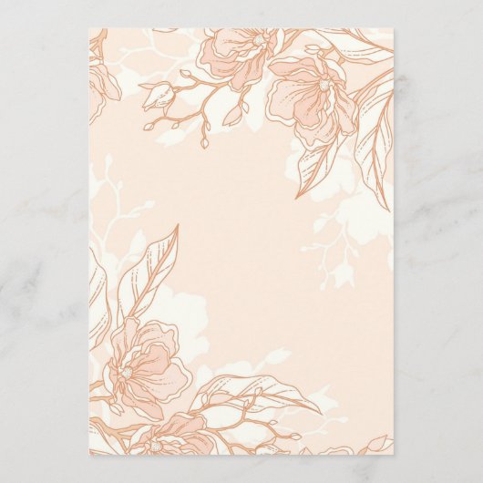 Speisekarte für Hochzeiten Menükarte (Rückseite)