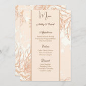 Speisekarte für Hochzeiten Menükarte (Vorne/Hinten)