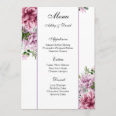 Speisekarte für Hochzeiten Menükarte (Vorderseite)