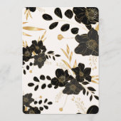 Speisekarte für Hochzeiten Menükarte (Rückseite)