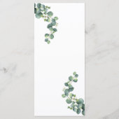 Speisekarte für Hochzeiten Menükarte (Rückseite)