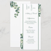 Speisekarte für Hochzeiten Menükarte (Vorne/Hinten)