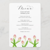 Speisekarte für Hochzeiten oder Veranstaltungen mi Menükarte (Vorderseite)