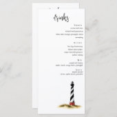 Speisekarte für Küstengetränke Menükarte (Vorne/Hinten)