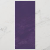 Speisekarte für Rustikale Lavendel und Eukalyptus Menükarte (Rückseite)