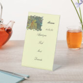 Speisekarte Herbstblätter mit Beeren Sockelschild (In SItu)