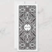 Speisekarte Hochzeitsempfang Einladung (Rückseite)