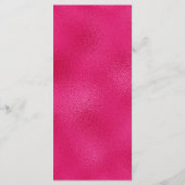 Speisekarte mit Getränken in Rosa und Rosa für den Menükarte (Rückseite)