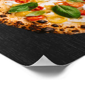 Speisekarte Pizza Pizzaria Restaurant Menü Poster (Ecke)