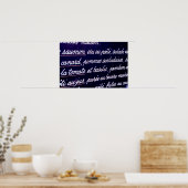 Speisekarte Poster (Küche)