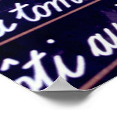 Speisekarte Poster (Ecke)