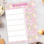 Speisekarte und Einkaufsliste Pink Lemonade Lemon Notizblock<br><div class="desc">Pink Lemonade Lemon Familienmahlplaner und Einkaufsliste für eine organisierte Woche, die jeder Familie voraus ist. Diese Vorlage für den Feinkostplaner kann durch eine Änderung der Formulierung angepasst werden. Sie können es für Veranstaltungen und Termine oder für weitere Nischenanforderungen nach Bedarf ändern. Macht eine tolle Geschenkidee für den Muttertag der Neuvermählten...</div>