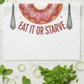 Speisekarte von heute: Iss oder hungrig - Funny Pi Geschirrtuch (Gefaltet)